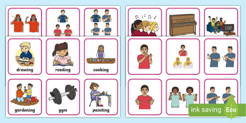 Auslan Drinks Word Cards