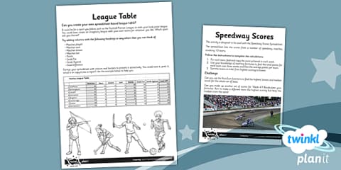 How to Create Formulas in Spreadsheets Physical Activity Pack