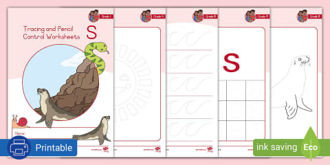 Grade R Phonics - Tracing and Pencil Control Worksheet - Letter r (CAPS ...