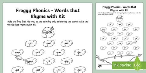 Ing Rhyme Grade 1 English - Phonics - Flashcards: Words Ending With -ing (CAPS ...