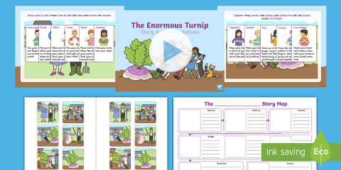 Twinkl Symbols: The Enormous Turnip Story Map Activity