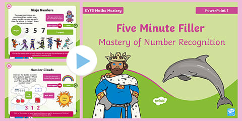 EYFS Maths Mastery: Five Minute Filler Number Bonds of 10 PowerPoint