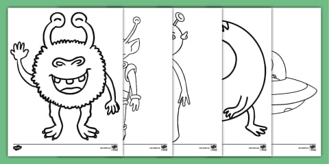 Alien Template Cut-Out