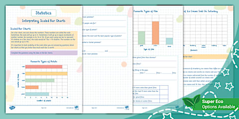 KS2 Scaled Bar Chart Worksheets