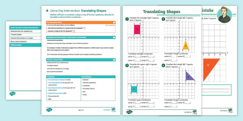 Year 6 Maths Same-Day Intervention: Describing and Plotting Coordinates