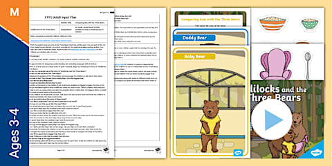 Goldilocks and the Three Bears Movement Activity EYFS Adult Input Plan ...
