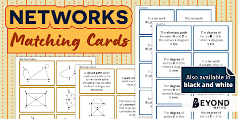Key Network Terms Math Networks Terminology Worksheet