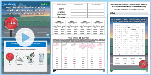 Year 4 Term 2B Week 1 Spelling Pack