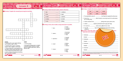 ESL Curriculum Level 15 Lesson 4 Activity Sheet