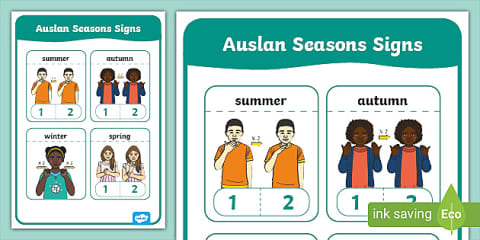 Auslan Weather Word Mat