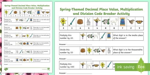 Middle School Basic Skills Decimal Division Intervention Activity