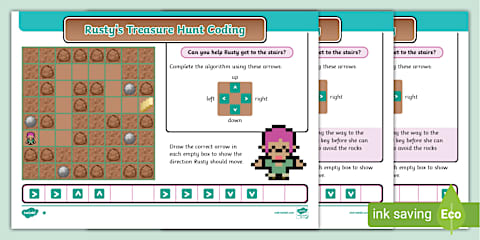 KS1 DINOvember Unplugged Coding