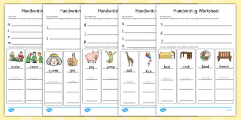 Reducing Handwriting Letter Formation Worksheets