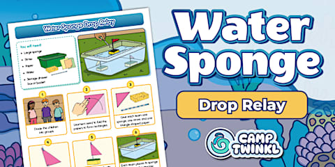 Wet Sponge Relay Race: Outdoor Summer Activity