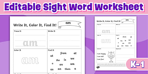 First Grade Sight Words Choose the Correct Spelling Worksheet