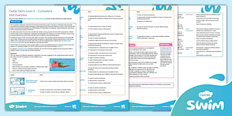 Twinkl Swim - Level 2 (Beginners) Unit Overview