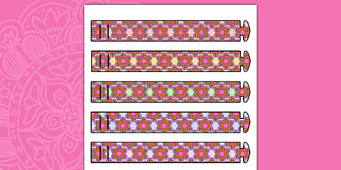 Rangoli Patterns Colour by Number Worksheet