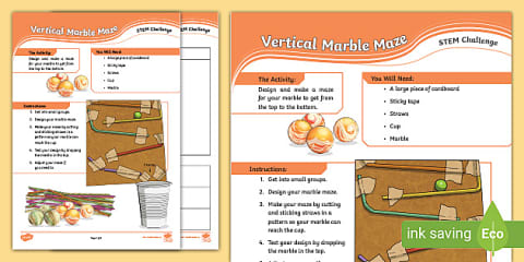 Marble Run STEM Activity Pack