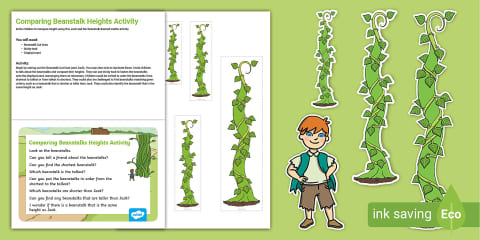 Beanstalk Fingerprint Counting Worksheet Pack