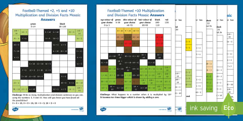 KS1 Pirate Themed 2, 5, and 10 Multiplication and Division Facts Maths ...