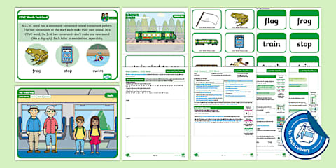 CCVC Words No-Tech Lesson Pack - Level 4 Week 2 Lesson 3