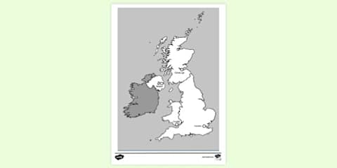 Uk Map Colour In UK Map Colours Colouring Sheet