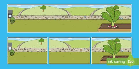 The Enormous Turnip Story Writing Frames