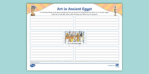 Facts about Ancient Egyptian Art Display Poster