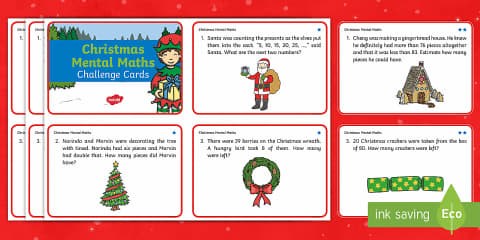 Year 2 Maths Challenge Cards Pack
