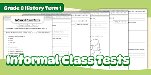 Grade 8 - History - Term 1 - Changes During the Industrial Revolution ...