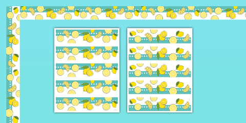 Lemon Theme Posters