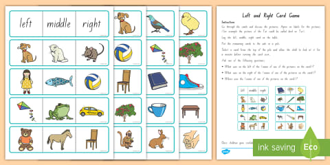 Year 1 Diving into Mastery: Step 2 Describe Position – Left and Right ...