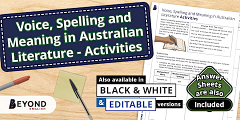 Text Structures, Language Features and Hybrid Texts - Activities