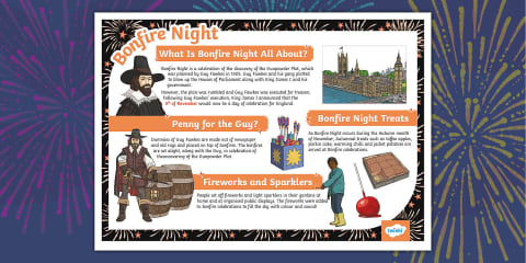 Bonfire Night Safety Poster Writing Work-sheet