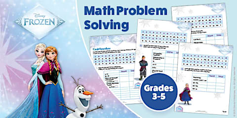Frozen Math Sheet Frozen: Simple Sentence Unscramble Worksheets for K-1st Grade