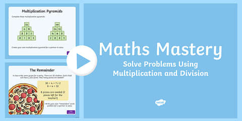 UKS2 Multiplication and Division Multi-step Word Problems Maths ...