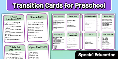 Special Education Handover Transition Sheet