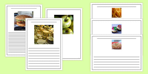 Menu Writing Frames