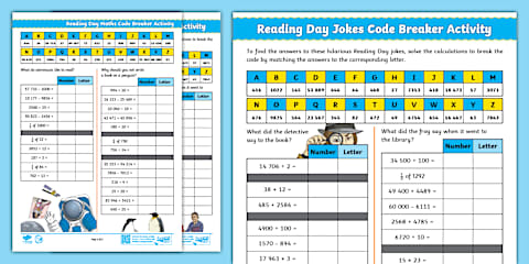 Year 4 Book-Themed Maths Code Breaker Activity