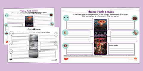Design a Theme Park Worksheet