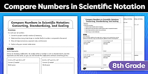 Eighth Grade Scientific Notation: Making Really Big & Really Small ...