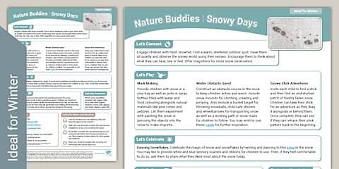 EYFS Nature Buddies Outdoor Learning: Winter Explorers