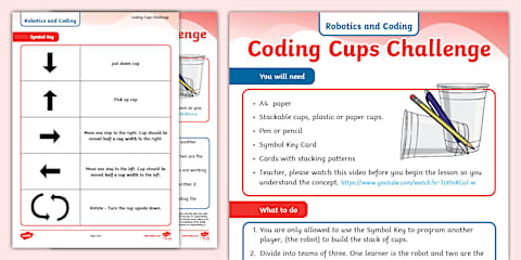 Grade 1 Robotics and Coding - Term 1 - Coding - Pattern Recognition 3x3 ...