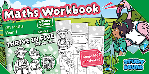 Study Squad Thrive in Five Year 1 Maths Workbook Answer Booklet ...