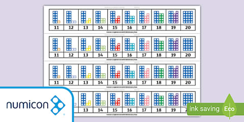 Number Representation and Formation 11 to 20 Activity
