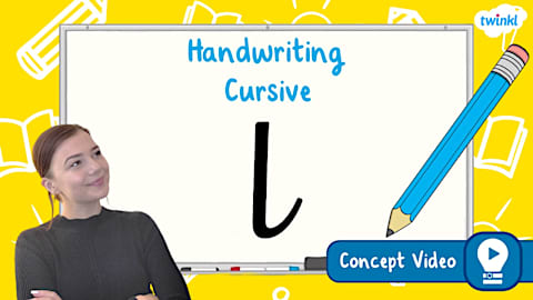 Ladder Letters | Cursive Handwriting Concept Video