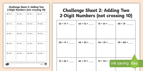 Year 2 Adding 2 Digit Numbers Using Number Lines Display Poster