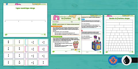 Naming Fractions Activity Sheet French