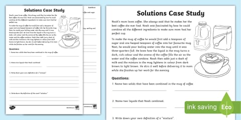 Solutions Mix Solutions and Mixtures Word Mat