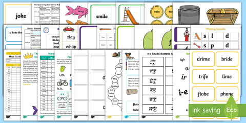 Split Digraph Phonics Maze